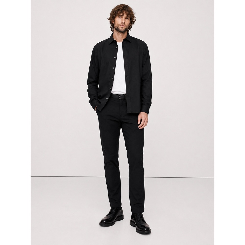 Banana Republic Core Temp Pants Mens 32x32 Black Straight Leg Trousers